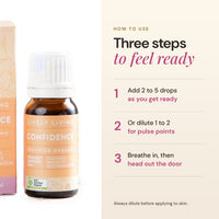 How to use Confidence essential oil: 2 to 5 drops in a diffuser as you get ready, or diluted on pulse points