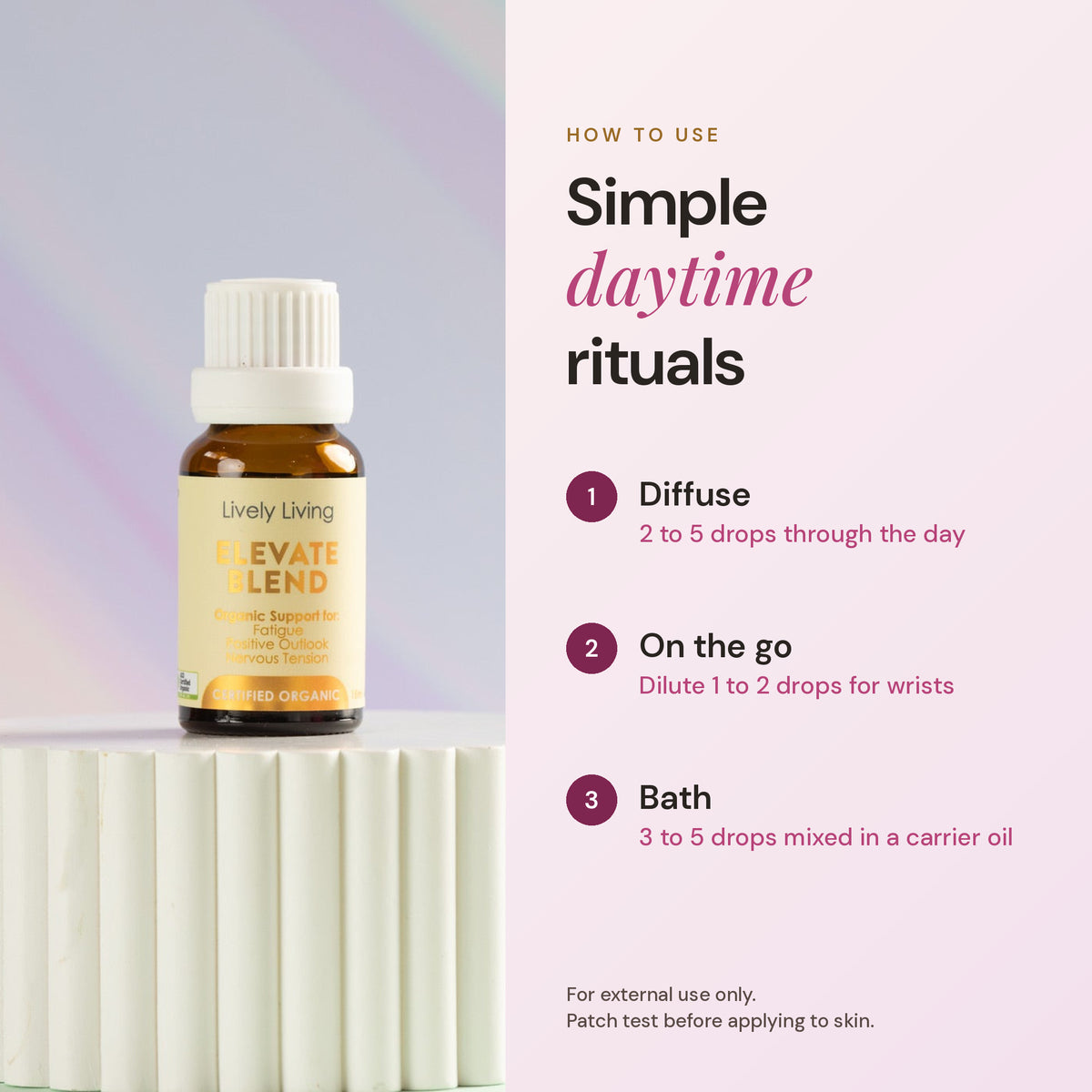 Elevate ACO Certified Organic Essential Oil 15ml