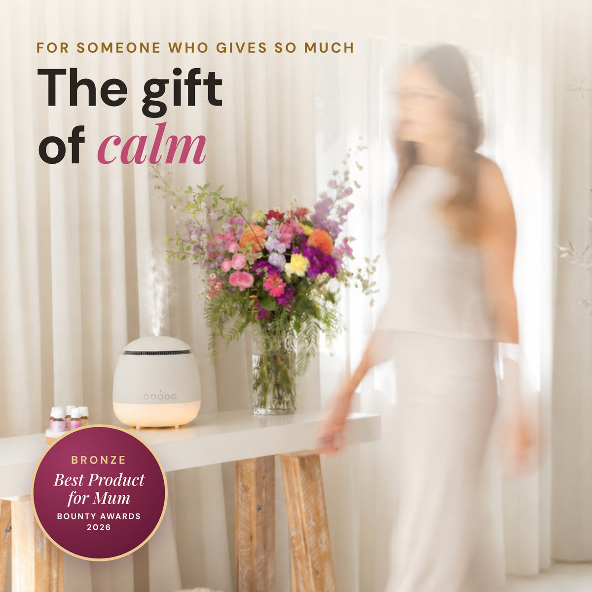 Aroma-Frequency Calm Bundle, a gift of calm for home, work or sleep