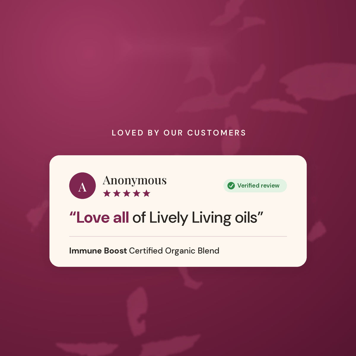 Verified customer review of Immune Boost