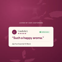 Verified customer review of Joy essential oil: such a happy aroma