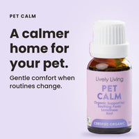 Pet Calm organic essential oil: a calmer home for your pet
