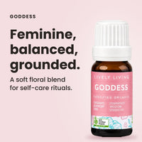 Goddess organic essential oil blend: feminine, balanced, grounded