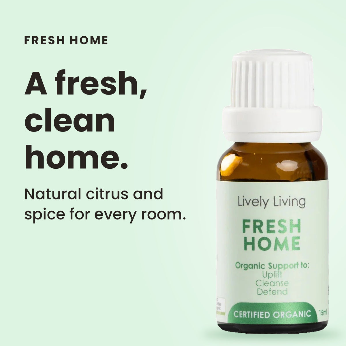 Fresh Home organic essential oil: a fresh, clean home