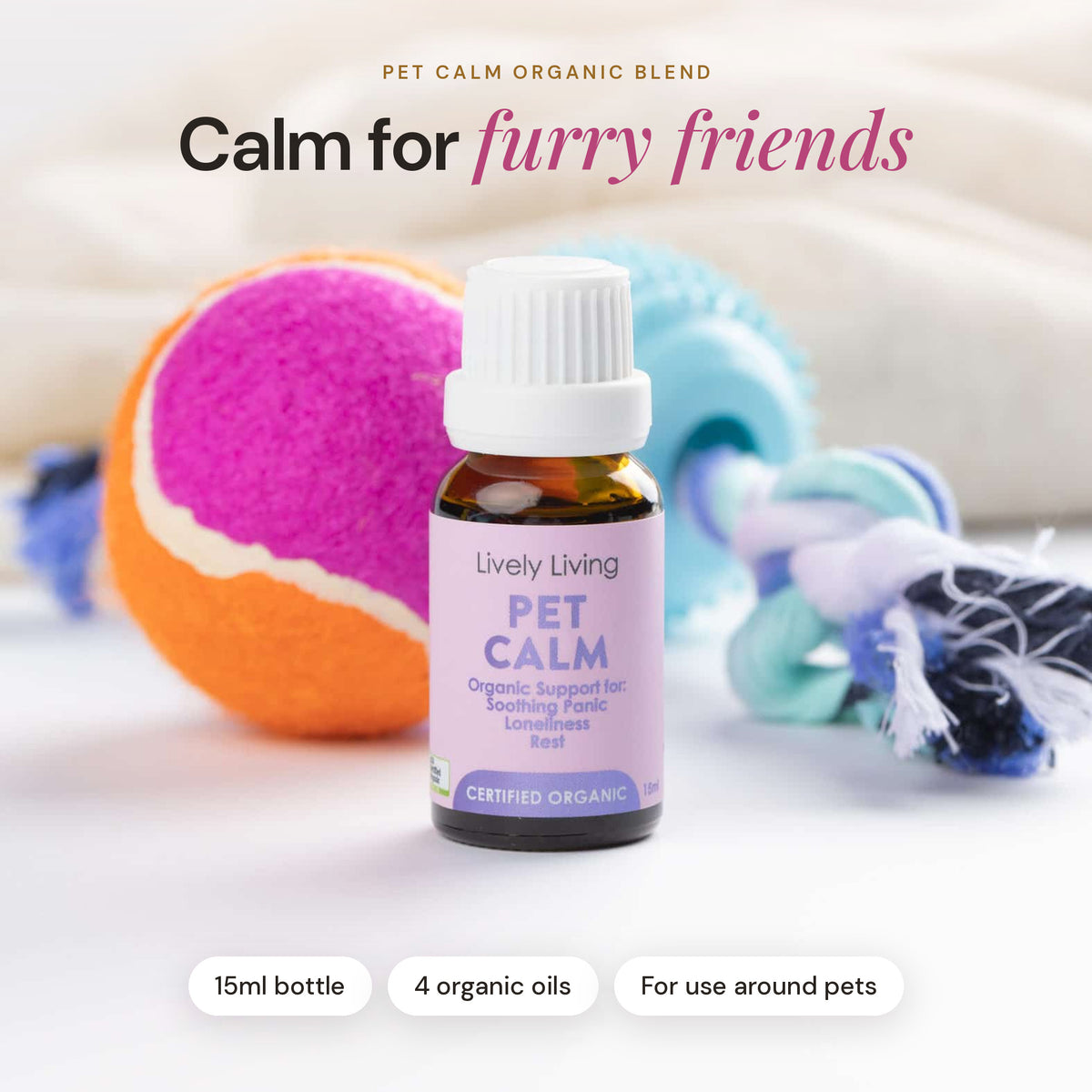 Pet Calm Organic Blend, calm for furry friends
