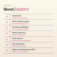 Positivity blend features