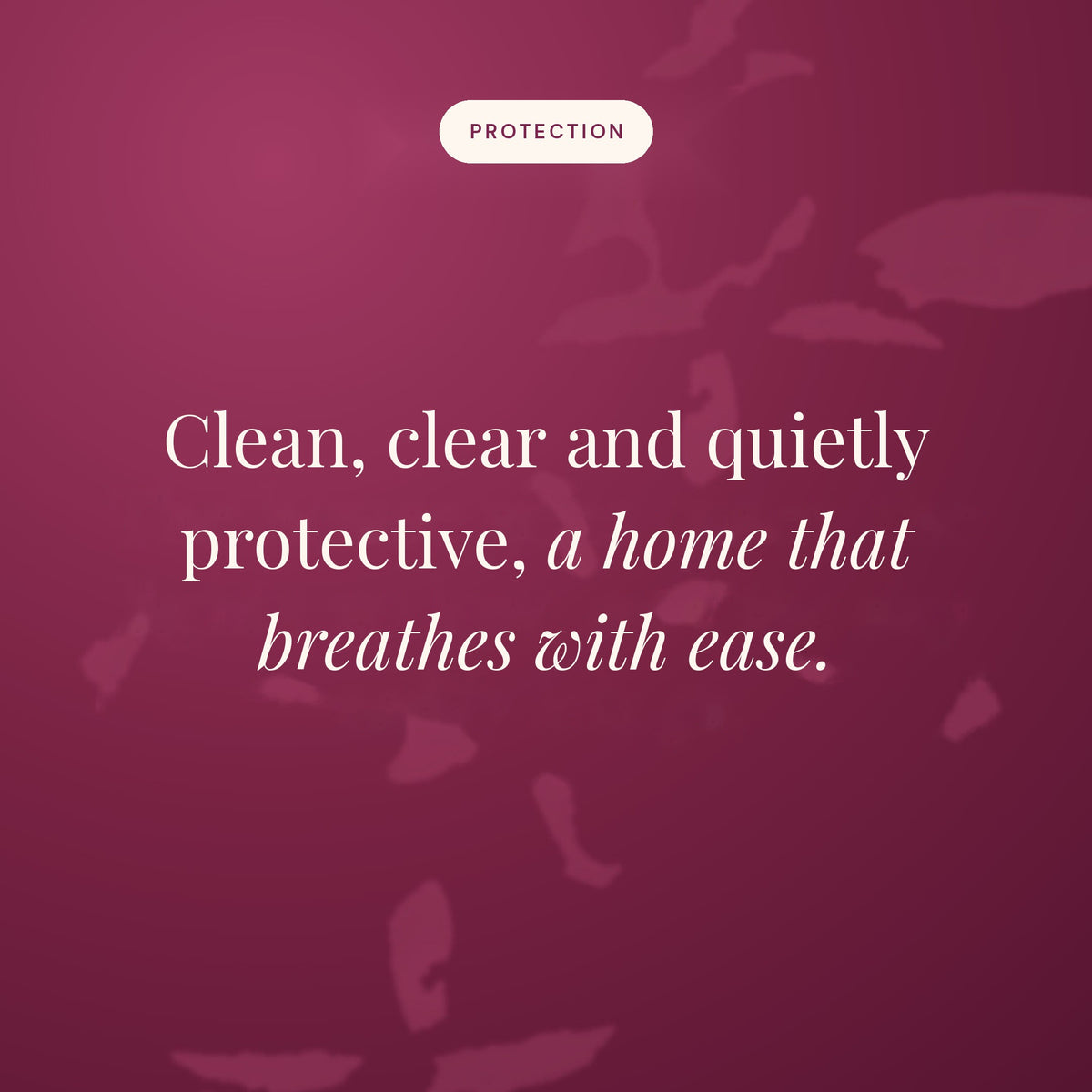 Clean, clear and quietly protective, a home that breathes with ease