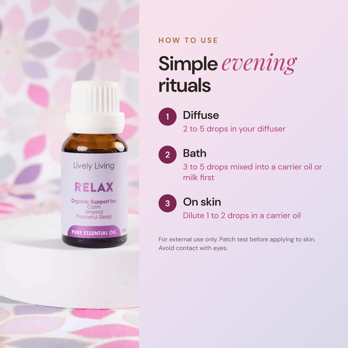 Relax & Unwind Essential Oil Trio Bundle 3 x 15ml