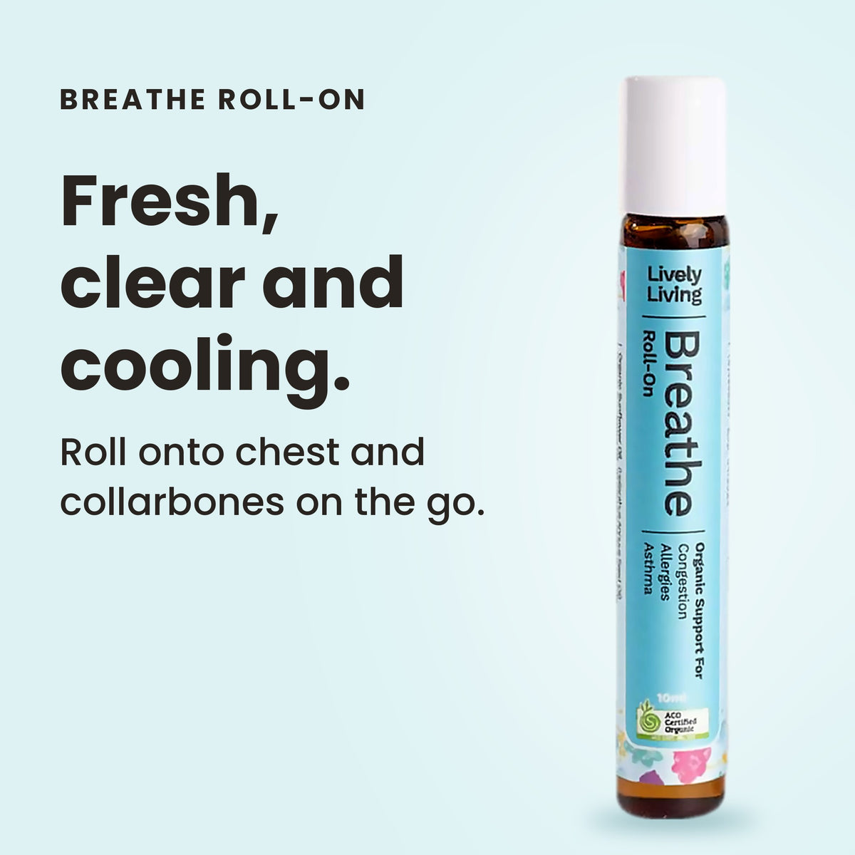 Breathe Roll-On Essential Oil Certified Organic