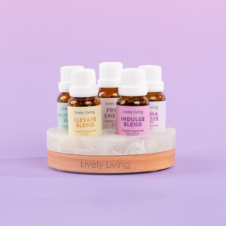 5 OILS IN A STAND 