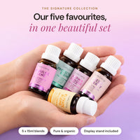 Signature Organic Essential Oil Gift Set with Stand