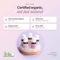 Signature Organic Essential Oil Gift Set with Stand