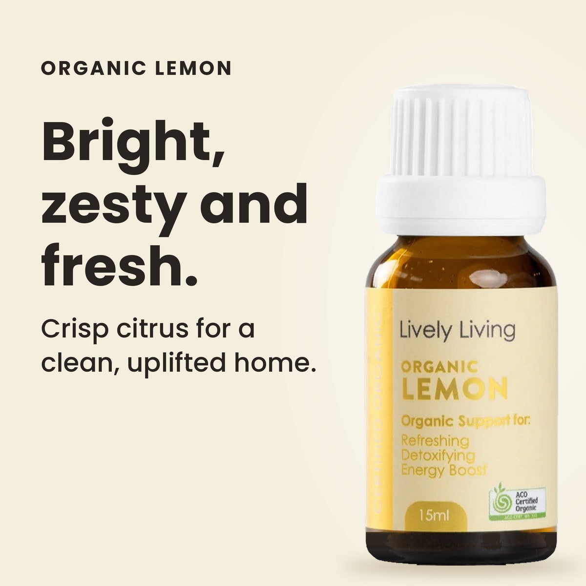 Lemon essential oil: bright, zesty and fresh