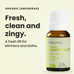 Lemongrass Certified Organic Essential Oil