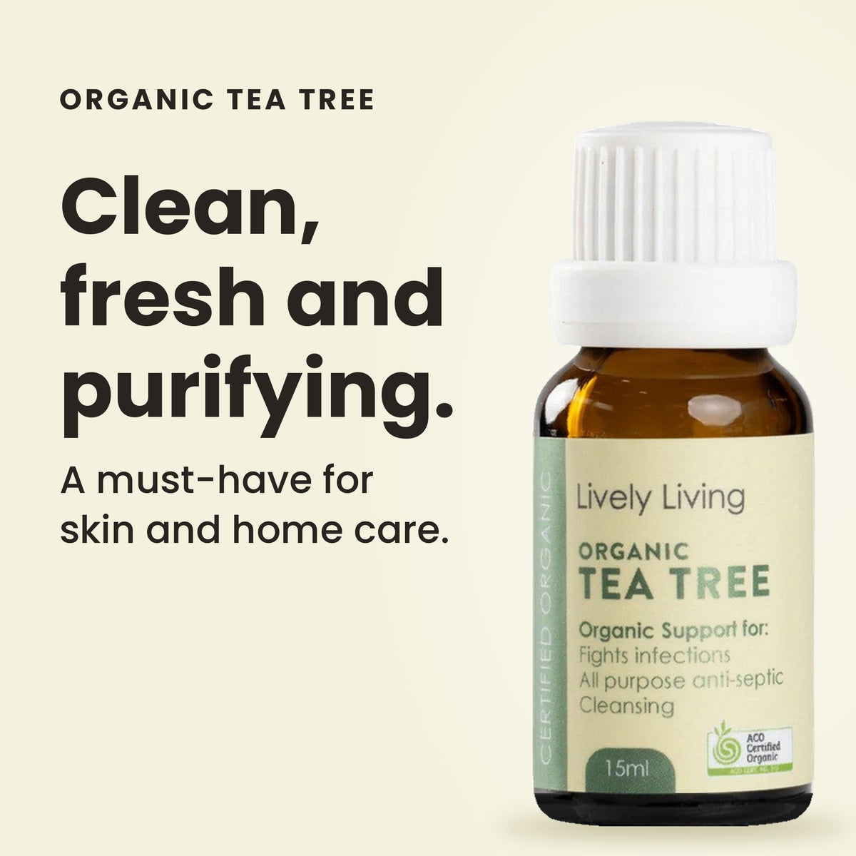 Tea Tree essential oil: clean, fresh and purifying