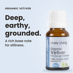 Vetiver Certified Organic Essential Oil 15ml