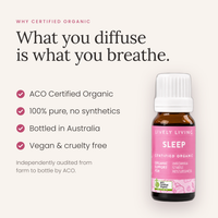 Sleep essential oil is ACO certified organic