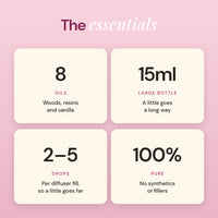Slow Living essentials: 8 oils, 15ml bottle, 2 to 5 drops, 100% pure