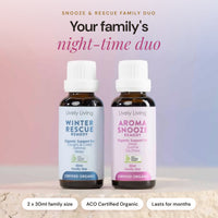 30ml Snooze & Rescue ACO Certified Organic Oil Bundle