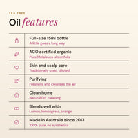Tea Tree oil features
