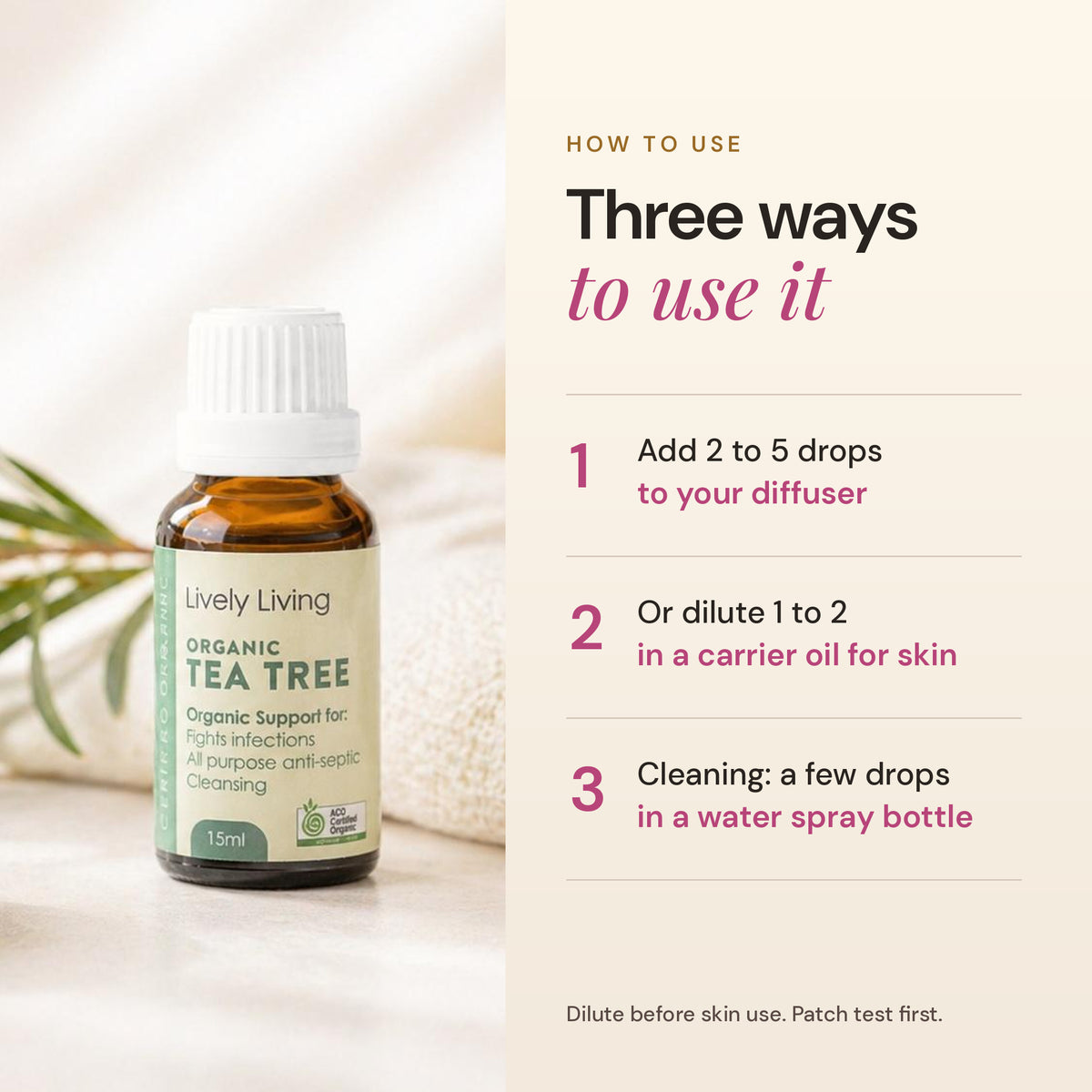 How to use Tea Tree essential oil