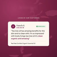 Verified customer review of Tea Tree essential oil