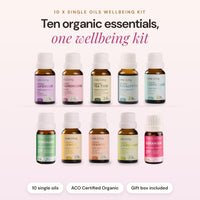 10 x Organic Single Oils Wellbeing Kit