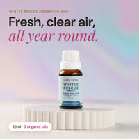 Winter Rescue certified organic essential oil 15ml: fresh, clear air, all year round