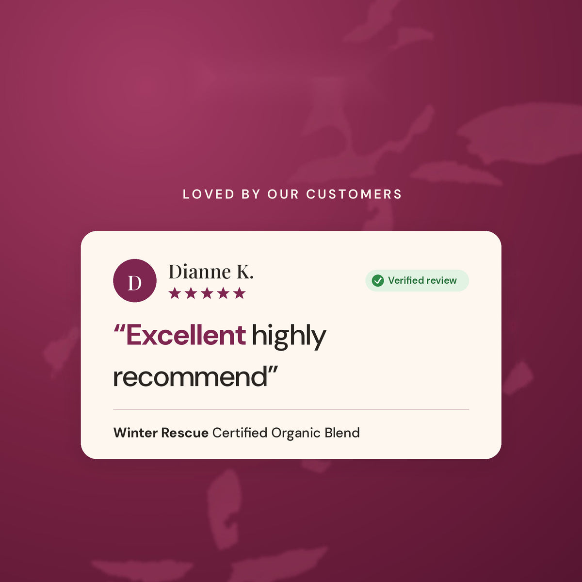 Verified customer review of Winter Rescue essential oil: excellent, highly recommend