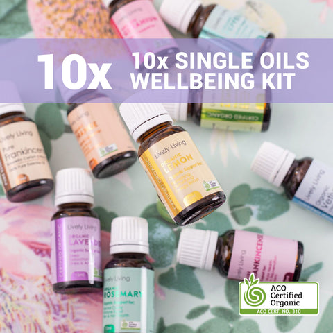 10  x single note oils to support your wellbeing journey