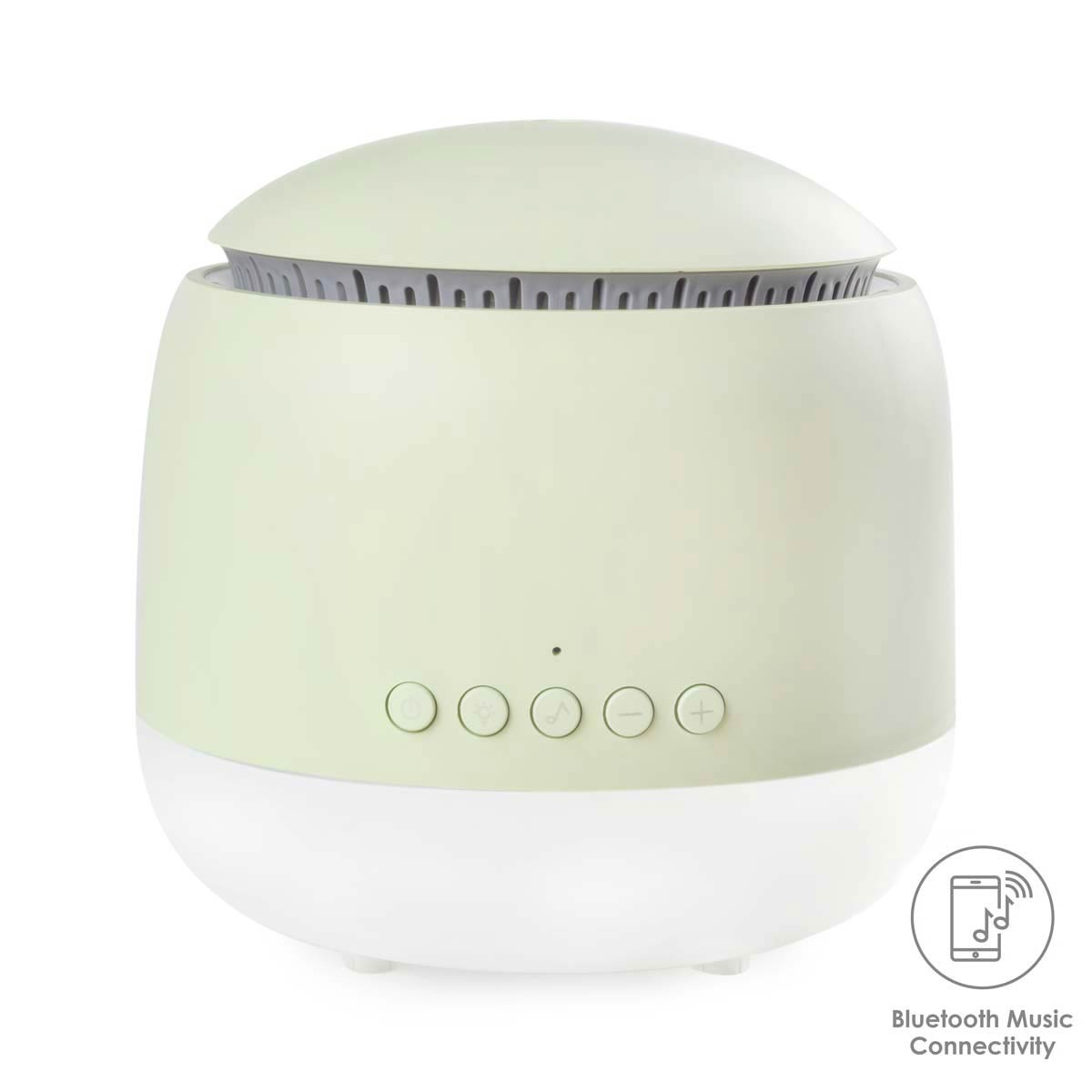 Aroma-Chill Bluetooth diffuser in sage green 