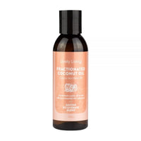 Lively Living Fractionated Coconut Oil 125ml in an amber bottle with a peach label